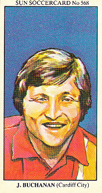 John Buchanan Cardiff City 1978/79 the SUN Soccercards #568